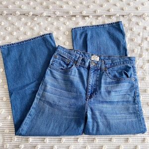 J Crew Rayner Wide Leg Crop Jeans